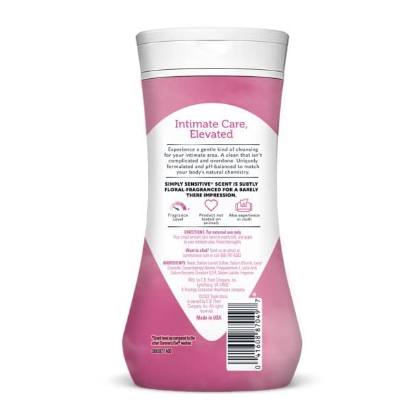 Summer's Eve Cleansing Wash Sensitive Skin, Simply Sensitive 9 Fl Oz (Pack of 10)