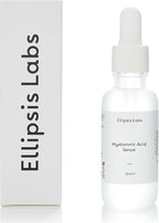 Hyaluronic Acid Serum by Ellipsis Labs – Vegan-Friendly Facial Serum for Intense Hydration and Moisture, Improves Elasticity, Softens Skin, Non-Greasy Formula for All Skin Types, 1 Fl Oz