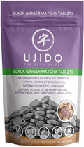 Ujido Black Ginger Matcha Tablets, 180 Tablets – Japanese Matcha Powder – Thai Black Ginger – Hand-Picked Green Tea Leaf Powder – Antioxidant Superfood – Natural Caffeine, Chlorophyll, & EGCG