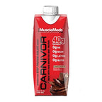 MuscleMeds Carnivor RTD, Ready to Drink Protein, Lactose Free, Sugar Free, 40g Isolate Protein, Muscle Building, Recovery, Chocolate, 16.9 Fl Oz (Pack of 12)