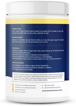 Bella All Natural Extreme Detox Powder (Pineapple)
