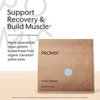 ProMix Nutrition Plant-Based Vegan Protein Powder, Unflavored - Pea Protein & Vitamin B-12 - ­Post Workout Fitness & Nutrition Shakes, Smoothies, Baking & Cooking Recipes - 5 Pound (Pack of 2)