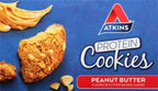 Atkins Peanut Butter High Protein Cookie, Keto Snacks, 3g Net Carb, 1g Sugar, Low Sugar Snacks, Low Carb Treats, 4 Count