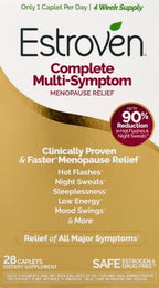 Estroven Complete Multi-Symptom Menopause Supplement for Women,28 Ct.,Clinically Proven Ingredient Provide Menopause Relief & Night Sweats & Hot Flash Relief* Drug-Free-& Non-GMO,(Pack of 2)