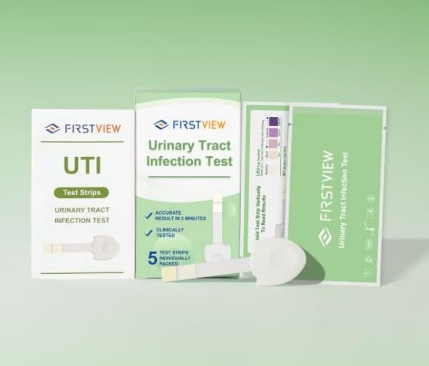 UTI Test Strips,Urinary Tract Infection Test Strips for Women, Men & Kids for UTI and Bladder, Detect Leukocytes and Nitrites,Results in 2 Minutes, Specialized Handle Design Easier use-5Pcs