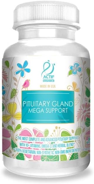 ACTIF Pituitary Mega Support with 10+ Advanced Factors - Non-GMO, Fast-Acting, Made in USA, 90 Count