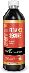 Flow Secure 12oz - Premium Menstrual Cycle Support Buddy, Enriched with Womens Vitamins for Hormone and Estrogen Balance as Well as Cognitive and Mood Boost - 1btl - Herbal Goodness