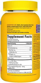 Nature Made Triple Action Biotic Gummy, 100 Gummies, Combined Prebiotic, Probiotic and PostBiotic, 50 Day Supply