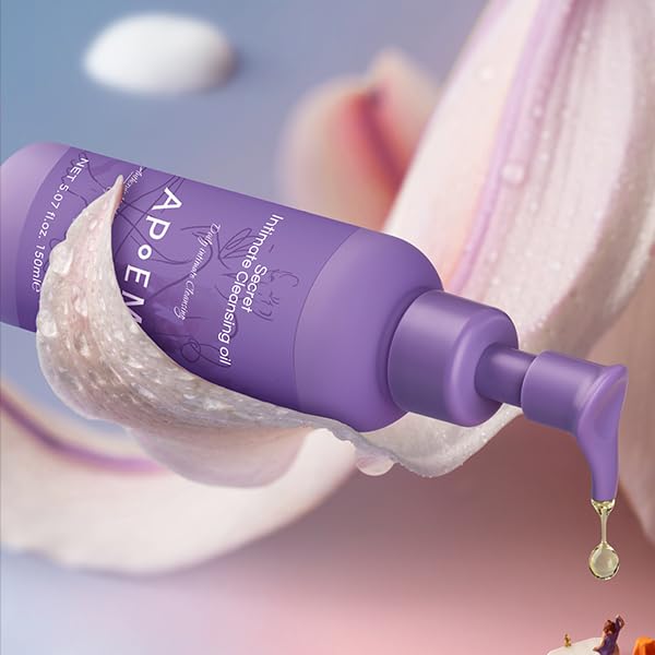 APoEM Secret Intimate Cleansing Oil 150ml, Feminine Wash for Hydration with Evening Primrose & Chamomile, Non-Greasy (1)