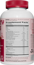 SmartyPants Multivitamin Gummy for Women 50 and Over: Omega 3 Fish Oil (EPA/DHA),Methylfolate,CoQ10,Vitamin D3,C,Vitamin B12,B6,A,K & Zinc,Biotin,Gluten Free,(30 Day Supply),120 Count (Pack of 2)