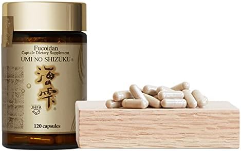 Fucoidan Capsule Pure Seaweed Extract Enhanced with Agaricus Mushroom Optimized Immune Support Health Supplement-120 Capsules