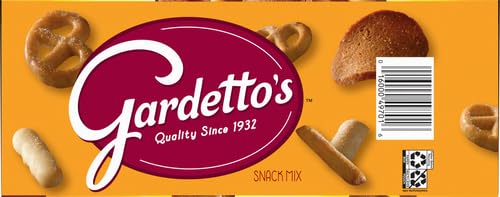 Gardetto's Original Recipe Snack Mix, Crunchy Breadsticks, Pretzels & Roasted Rye Chips, Kosher Snacks Multipack Single Serve Bags Individually Wrapped Party & Family Pack-17.5oz Bulk Box (Pack of 20)