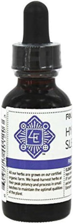 Four Elements 4E Hypnotic Sleep Tincture Blend, Fresh Organic Herb Extract, 1 OZ