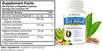 Holistic Health Labs Gut Alive - All Natural Support to Fight IBS, Heartburn, Acid Indigestion, Acid Reflux, Bloating & Gas. Unique Formulation (60 Count (Pack of 1))