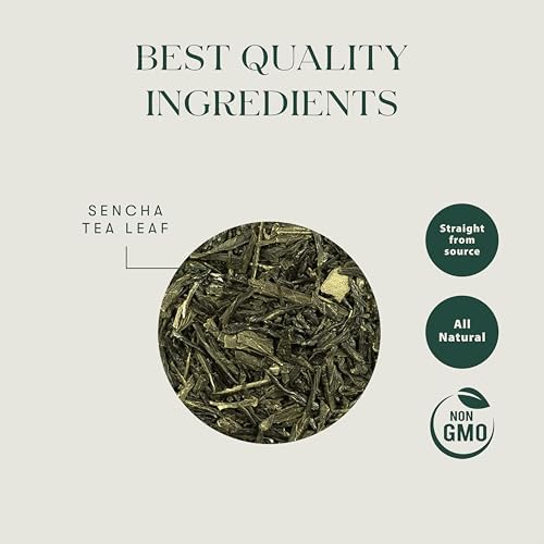 Luxmi Estates Japanese Sencha Green Tea 50g/1.76oz (25 Cups)|Authentic First Flush Sencha Loose Leaf|Mild Rich & Refreshing