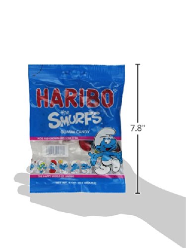 HARIBO Gummi Candy, Smurfs, 4 oz. Bag (Pack of 12)