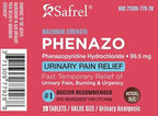 Safrel Urinary Pain Relief | UTI Relief | Fast Acting | Bladder Discomfort & Pain Relief | Phenazopyridine Hydrochloride 99.5mg (28 Count)