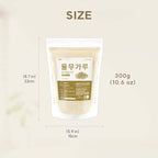 Korean Job's Tears Powder – 100% Roasted or Raw Yulmu from Korea, Finely Ground, No Additives, Plant-Based Ingredient for Smoothies, Porridge, and Cooking 볶은율무가루 (10.6 oz (300g), Roasted Job's Tears)