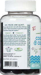 Nature's Way Kids Cool & Calm Gummies,Supports a Calm Mood in Kids Ages 8+*,Lemon Balm,Magnesium,Vitamin B6,L-Theanine,Grape Flavored,Vegetarian,(Packaging May Vary),40 Count (Pack of 2)