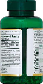Nature's Bounty Vitamin D3 1000 IU, Immune Support, Helps Maintain Healthy Bones, 250 Rapid Release Softgels (Pack of 3)