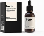 BIGVITA Iron+ | High Absorption Supplement with Microencapsulated Iron Drops + Folate, B6 & Cranberry Extract | No Metallic Taste, Mixed Berry Flavor, Gentle on Stomach | Energy & Hormonal Support