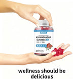 Ashwagandha Gummies with Vitamin D Non, Gluten Free Stress Relief & Immune Support Ashwagandha Supplements Alternative Model 60 Count