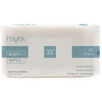 Royal Intimate Cleansing Feminine Wipes for Vaginal Hygiene, Personal Cleansing, Period Care, Sensitive Skin & Odor Removal - Unscented, pH Balanced, Flushable - Women, Men, Adult Safe - 40 Count