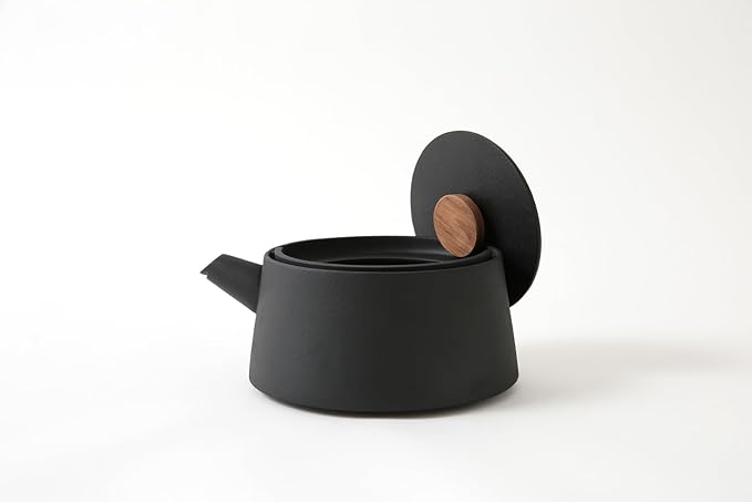 Ikenaga Ironworks New tetu Nambu Ironware Iron Kettle, Made in Japan, 3.3 gal (1 L), Induction and Gas Stoves, Iron Supplement