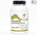 Cod Liver Oil Concentrate 500mg and Evening Primrose 500mg ~ 200 Capsules - No Additives ~ Naturetition Supplements