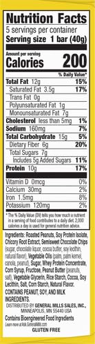 Nature Valley Protein Chewy Snack Bars, Peanut Butter Dark Chocolate, 5 Bars, 7.1 oz