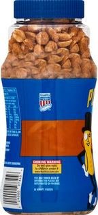 PLANTERS Honey Roasted Peanuts,Dry Roasted Peanuts,Party Snack,Plant-Based Protein,After School Snack,Sweet and Salty,Salted Nuts,Sea Salt & Honey,Snacks for Adults,Kosher,16oz Jar,(Pack of 4)