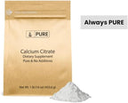 Pure Original Ingredients Calcium Citrate (1lb) Calcium Supplement, No Additives or Fillers
