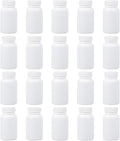 Lurrose Portable Pill Case 20 Pack Moistureproof Lightweight Pill Holder with Spiral Bottle Design for Travel and Home Medication Organization 3.14X1.81X1.81 Inches