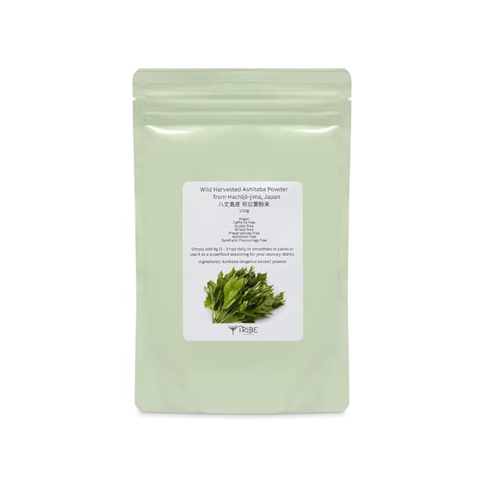 Tribe Skincare Wild Harvested Ashitaba Powder from Hachijō-jima, Japan 100g