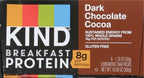 KIND Breakfast Protein Bars,Dark Chocolate Cocoa,Healthy Snacks,Gluten Free,8g Protein,6 Count (Pack of 2)