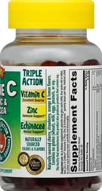 L'il Critters Gummies Immune C Plus Zinc and Vitamin D 60 Ea
