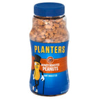 PLANTERS Honey Roasted Peanuts,Dry Roasted Peanuts,Party Snack,Plant-Based Protein,After School Snack,Sweet and Salty,Salted Nuts,Sea Salt & Honey,Snacks for Adults,Kosher,16oz Jar,(Pack of 4)