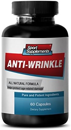 Resveratrol Supplements - Anti-Wrinkle Pills - Prevents Premature Aging of Cells, Anti Aging Supplement, Alpha lipoic Acid, Collagen, Aloe Vera Gel, hyaluronic Acid, Turmeric, 1 Bottle 60 Capsules