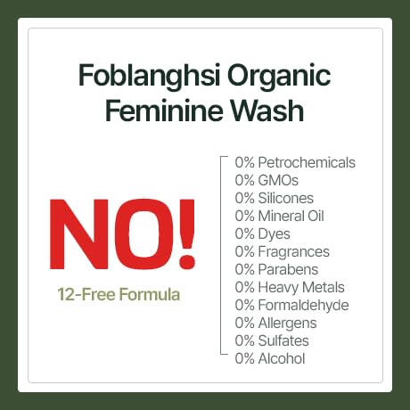 100% Natural Ingredients, Premium Organic Feminine Wash, pH Balanced, Fragrance Free Intimate Cleanser, Gentle Daily Foam with Probiotics, Sensitive Skin, Reduce Odor, Vegan, Korea No.1