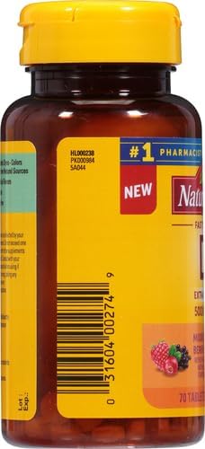 Nature Made Vitamin D3 5000 IU (125 mcg) Extra Strength, Vitamin D Supplement for Immune Support, 70 Sugar Free Fast Dissolve Tablets, 70 Day Supply, (Pack of 2)
