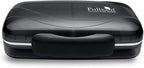 Travel Pill Organizer Large Portable Medication Fullicon Oversize 8 Compartment Pill Box, Vitamin Travel Case Pill Holder - Airtight & Moistureproof (Black)