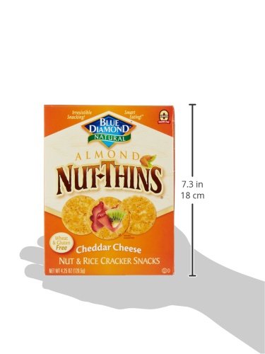 Blue Diamond Almonds Nut Thins, Cheddar Cheese, 4.25 Oz