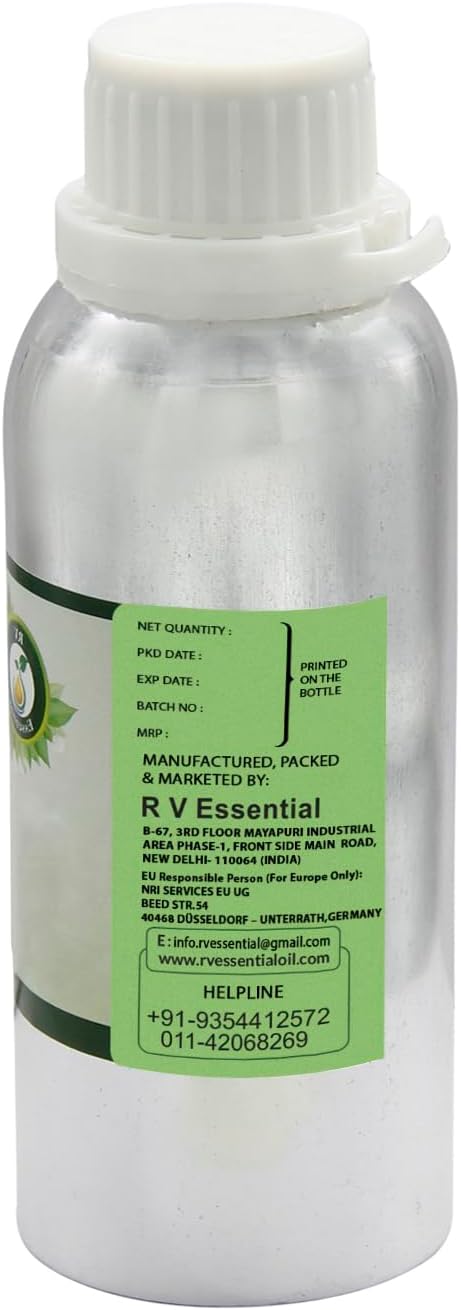 R V Essential Pure Evening Primrose Carrier Oil 1250ml (42oz)- Oenothera Biennis (100% Pure and Natural Cold Pressed)