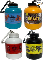 Portable Protein Powder Keychain 200ml 60g Powder Container Bottle Mini Powder Food Pillls Storage Bottle