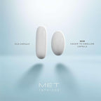 MET 500500mg Glutathione with Algatrium Softgel Capsules, White