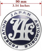 Japan Automobile Federation JDM JAF Purple Emblem Badge for Toyota Front Grille