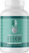 Gorilla Mind Sea Moss Elixir Capsules | Antioxidant Immune Support with Marine Macroalgae & Botanicals | Promotes Basal Metabolic Rate, Joint Comfort, and Cellular Health | 90ct Dietary Supplement
