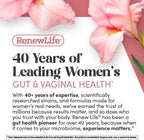 Renew Life Ultimate Flora Vaginal Probiotics for Women | 6 Billion CFU | 60 Delayed Release Vegan Capsules | Vaginal Health and pH Balance | Dairy, Soy and Gluten Free Supplement