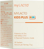 Kids Plus Probiotics Lactobacillus & Immune Zinc 500 Million CFU Lactobacillus 1.5g x 30pcs Made in South Korea