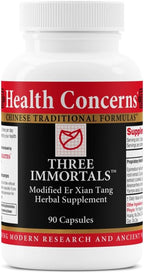 Health Concerns Three Immortals - Menopause Support Supplement - Powerful Relief for Hot Flashes, Hormone Imbalance & Night Sweats - Dong Quai, Epimedium, Morinda, Rehmannia & Lycium - 90 Capsules